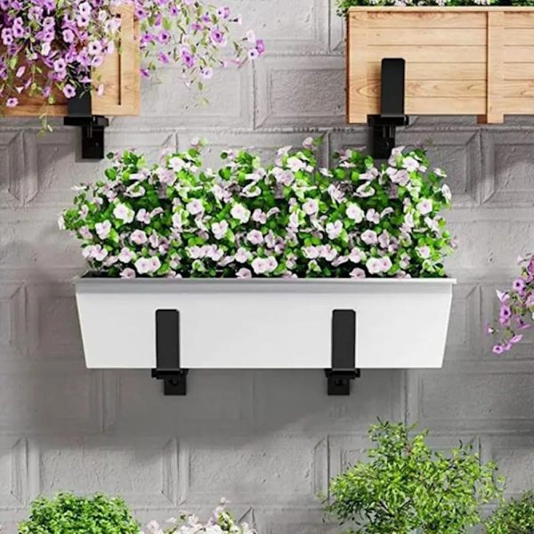 Justerbar Blomkruka Fönster Fönster Växtlåda Hållare Blomma