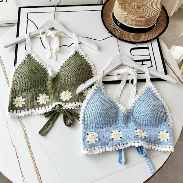 Kvinder Badetøj Top Strandtøj Outfit Kløver-GRØN Kløver-grøn Clover-Green