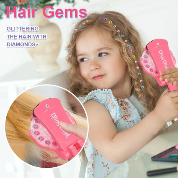 Hair Jewel Machine Princess Girl Makeup Toy Set 1 1 1