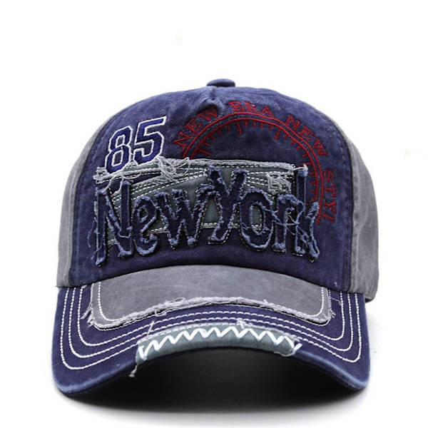 Broderi Baseball Caps Distressed Faded Casquette ARMY GREEN army green