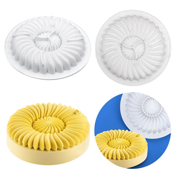 Stora 3D Crown Silikon Kakform Form Formar
