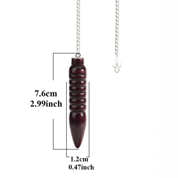 Luonnollinen puinen heiluri Reiki heiluririipus B-7 CHAKRA KETJU B-7 Chakra Chain
