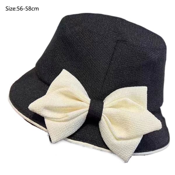Art Bow Knot Strandhat Spandhat SORT Black