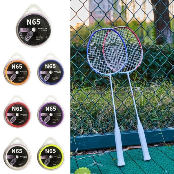 Badmintonracketsträng Badmintonrackettråd RÖD red