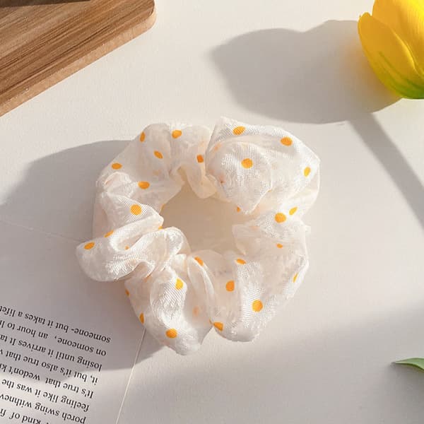 Blomstrede Scrunchies Elastisk Hårelastik 7 7 7