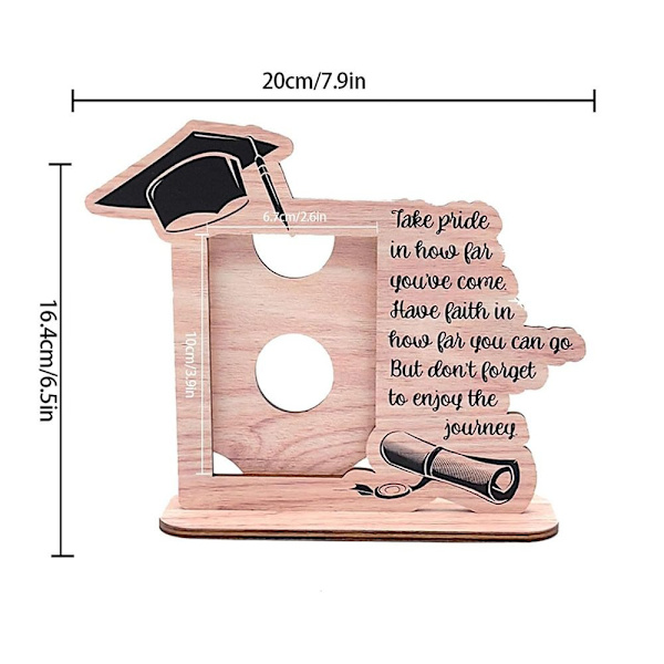 Graduation Photo Frame Graduation-kuvateline MUSTA black