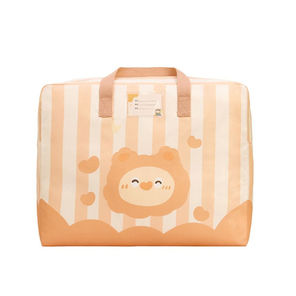 Quilt lynlås taske Quilt opbevaringstaske ORANGE M Orange M