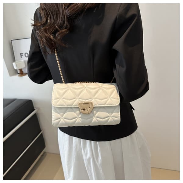 Axelväska Messenger Bag VIT White