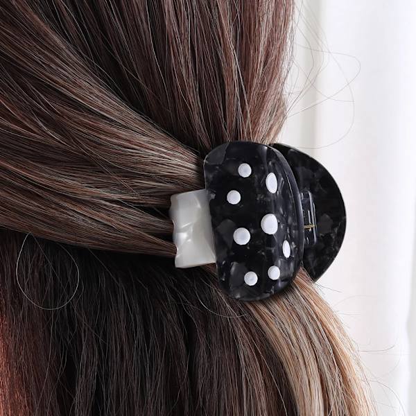 Mushroom Clip Shark Hair Clips SORT Black