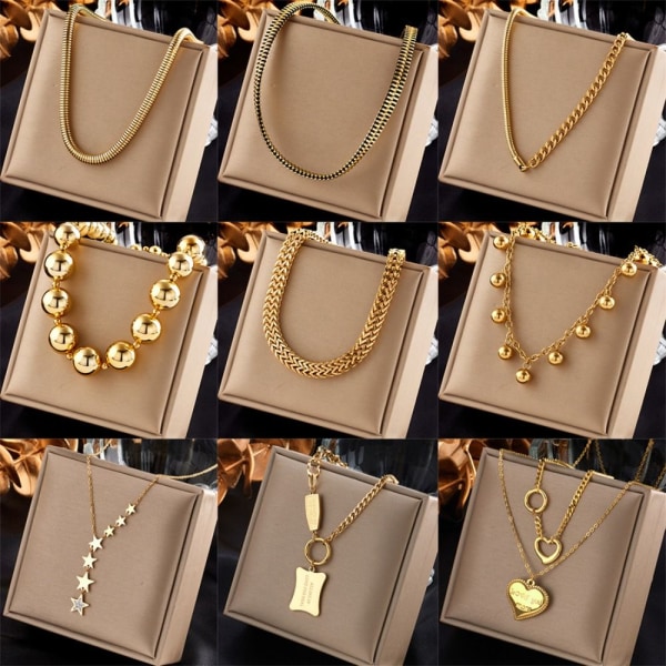 Punk Chain Halsband Collarbone Necklace 7 7 7