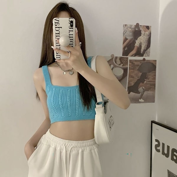 Strappy Tank Tops Hottie Sling PINK PINK