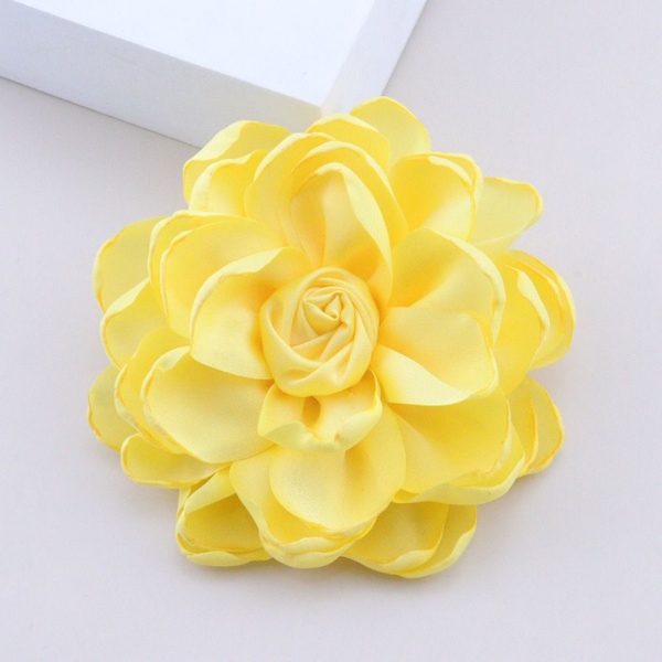 Stor blombrosch Corsage GUL Yellow