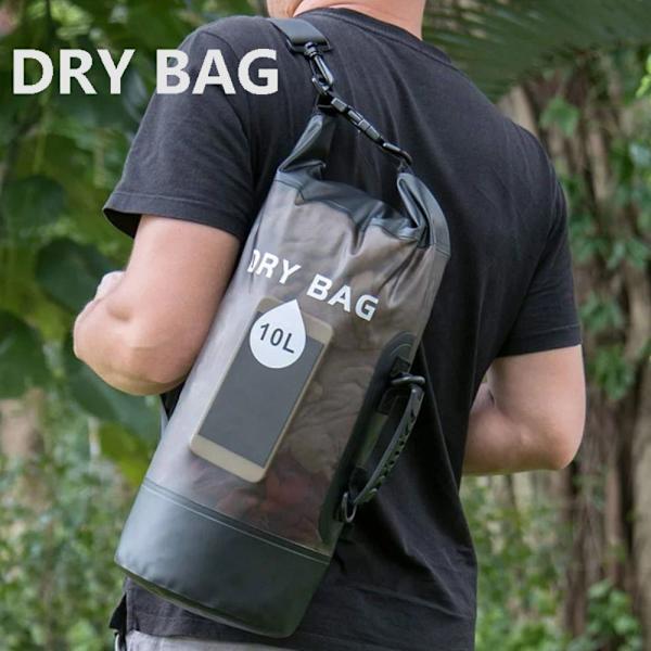 Dry Bag Bucket Bag SVART 10L 10L Black 10L-10L