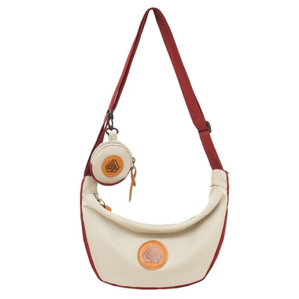 Messenger Bag Studenter Skuldertaske LYSEGRÅ light grey