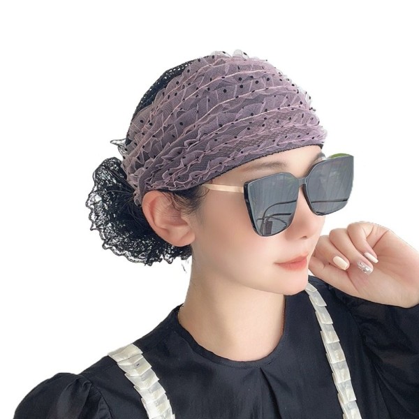 Turban Hatte Tørklæde LILLA Purple