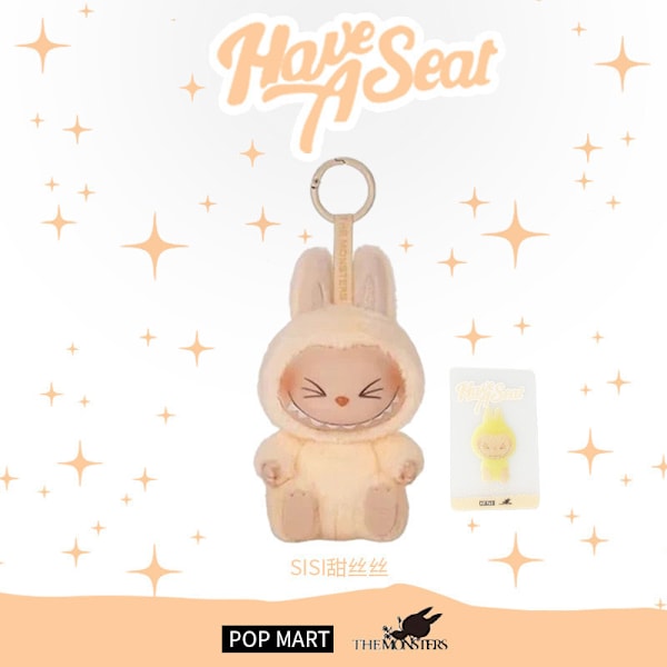 Høykvalitets POP MART LABUBU 2.0 Monster Spennende Macaron Plysh Dukke Leke Blind Box 1 stk LABUBU 2.0 pattern 1