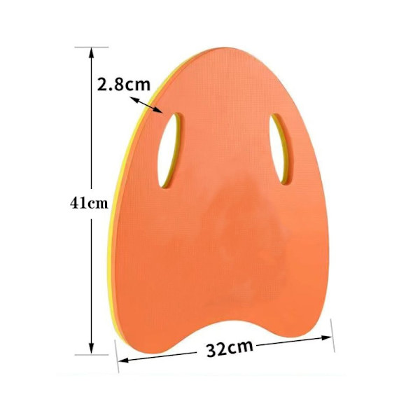 Simning Kickboard Nybörjare Simträningshjälp ORANGE Orange