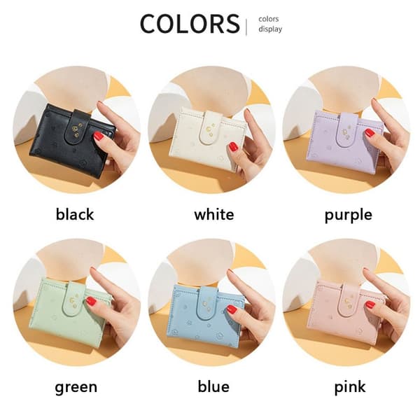 Kort Lommebok Tri-fold Lommebok HVIT white