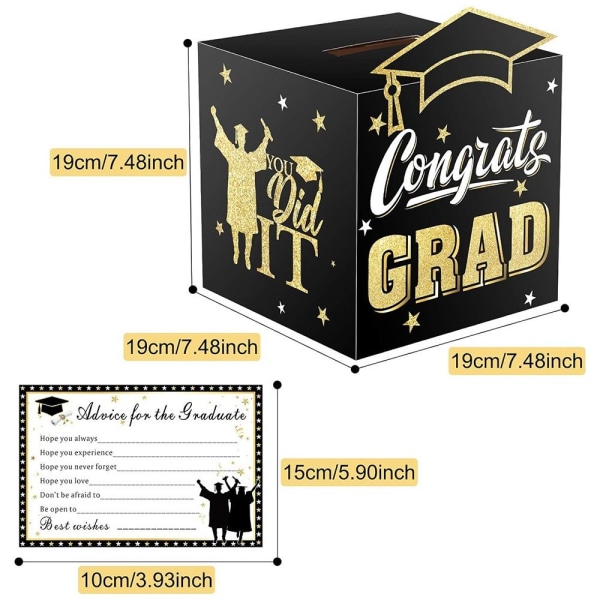 2024 Graduation Season Message Box Layout for dimissionsceremoni blue