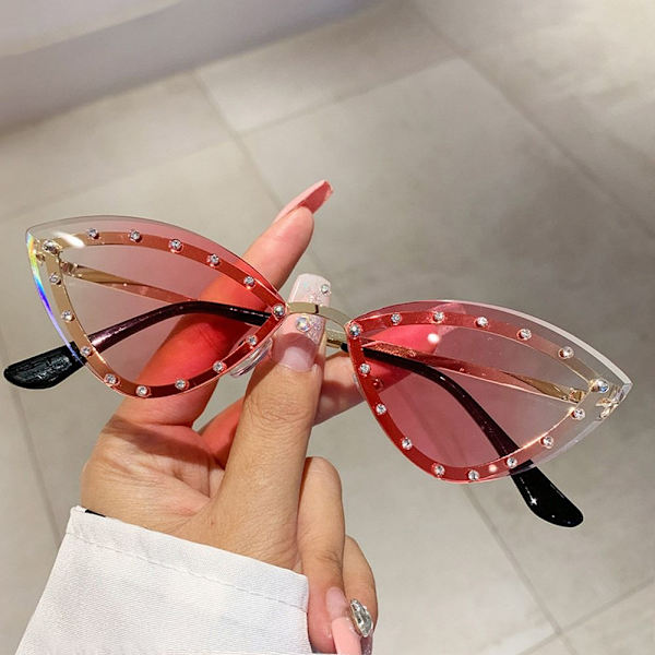 Cat Eye Solbriller Indfattede skærme GRADIENT PINK GRADIENT PINK Gradient Pink