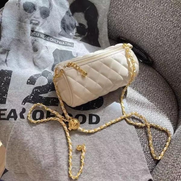 Mini Bältesväska Axelremsväska VIT white
