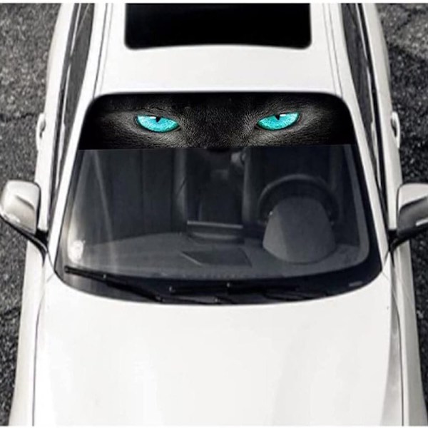 3D Leopard Eyes frontrute dekaler Bil bakvindu frontrute