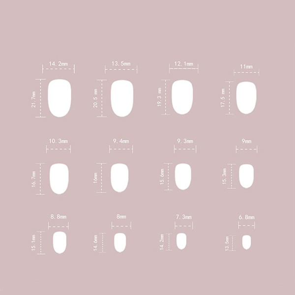 Falska naglar Fake Nials JP3233 JP3233 JP3233
