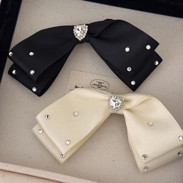 Rosett Hårklämma Rosett Tiara SVART BLACK