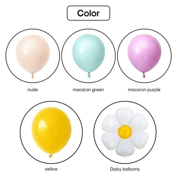 Daisy Ballongbue Garland Kit