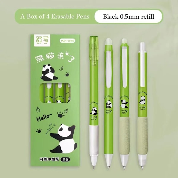 4st/ set tecknade djur raderbar penna Panda magic pennor AA A