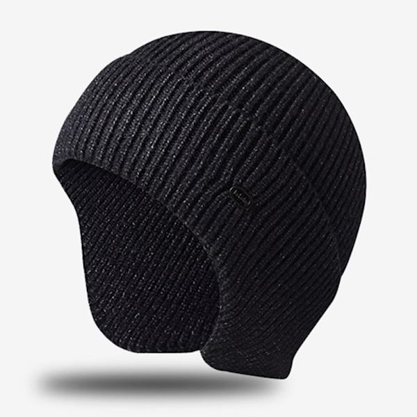 Herr Hatt Vinter Stickad Mössa MARINBLÅ Navy Blue
