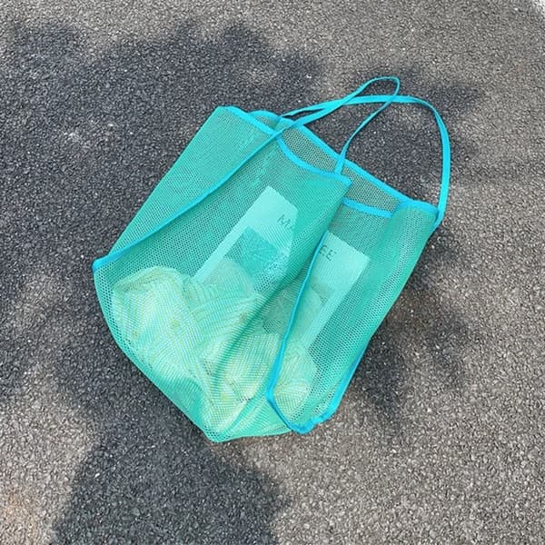 Läpinäkyvä verkkokassi rantakassi SININEN STYLE2 STYLE2 blue style2-style2