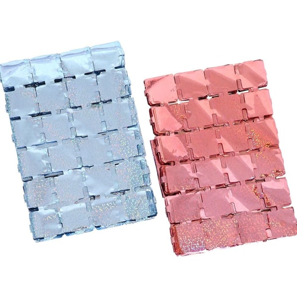2m Wall Tausta Verho Shimmer Square Taustat PUNAINEN red