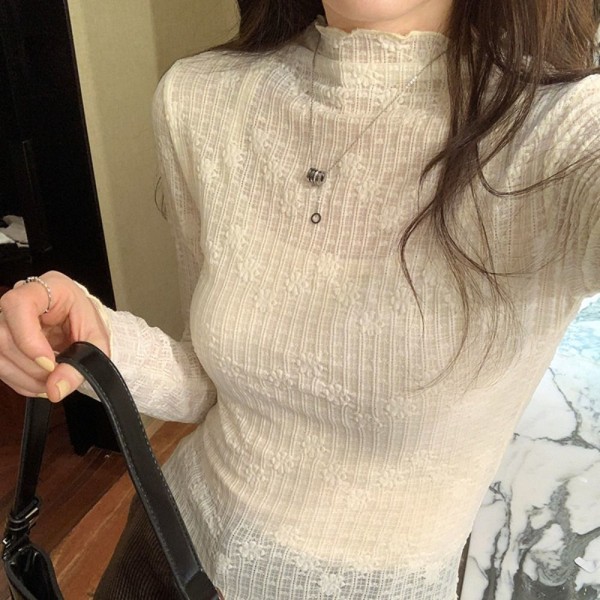 Stativ krage bluse slankeskjorte KAFFE XL Coffee XL