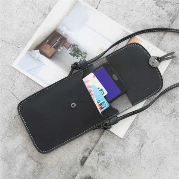 Mobilväska Telefonväskor med pekskärm SVART black
