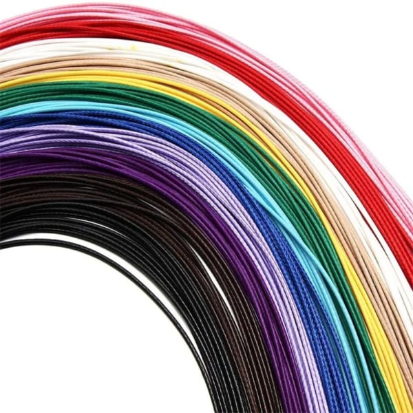 50 stk Halskjede String Tau Skinn Vokset Cord Chain KAFFE Coffee