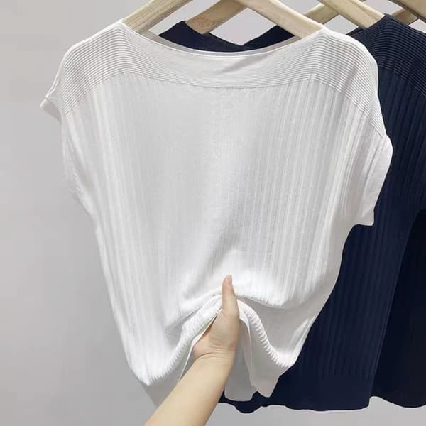 T-shirt Linne VIT White