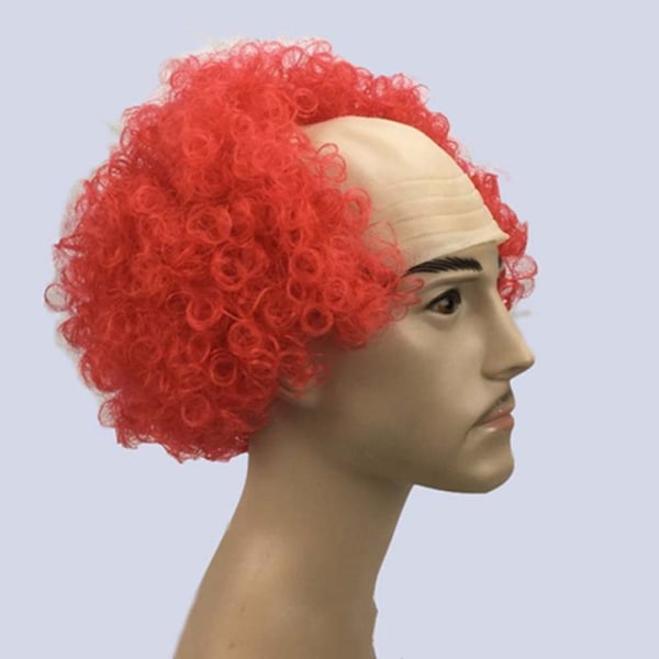 Bald Cap Peruk Kostym Peruker RÖD red