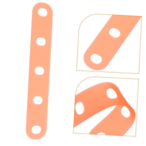 20 st Hårrullar Lockband Permanent Gummiband ORANGE Orange