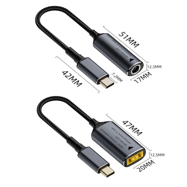 DC til Type C Converter Laptop Ladekabel 5,5X2,5MM 5,5X2,5MM 5.5x2.5mm