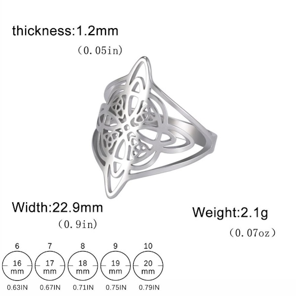 Witch Knot Sormussormukset SILVER 9 silver 9