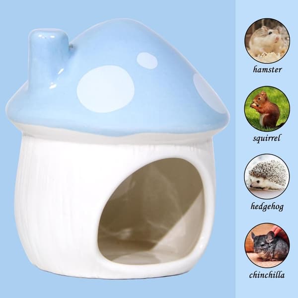 Soppformet Keramisk Hamster Gjemmested Seng Lite Kjæledyr Habitat