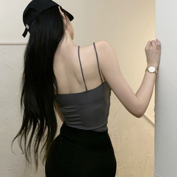 Kaunis selkä alusvaatteet Naisten rintaliivi MUSTA Black