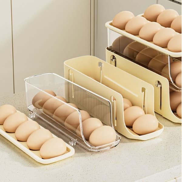 Munansäilytysteline keitetyille munille, BEIGE Beige