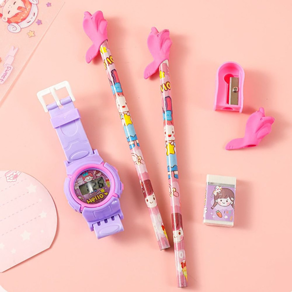 Tecknad set case LILA Purple