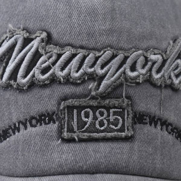 Broderte baseballcaps Distressed Faded Casquette KAFFE coffee