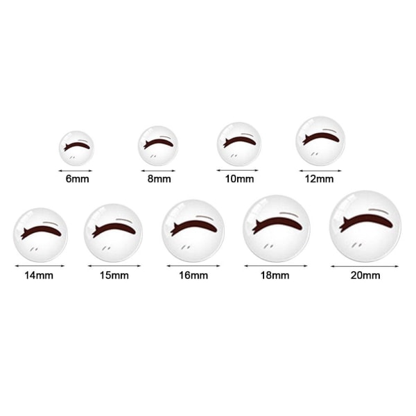 20 stk/10 par Eyes Crafts Eyes Puppet Crystal Eyes 16MMCOLOR 16mmcolor random