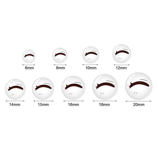 20 stk/10 par Eyes Crafts Eyes Puppet Crystal Eyes 18MMCOLOR 18mmcolor random