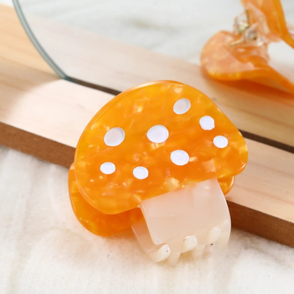 Mushroom Clip Shark Hair Clips SORT Black