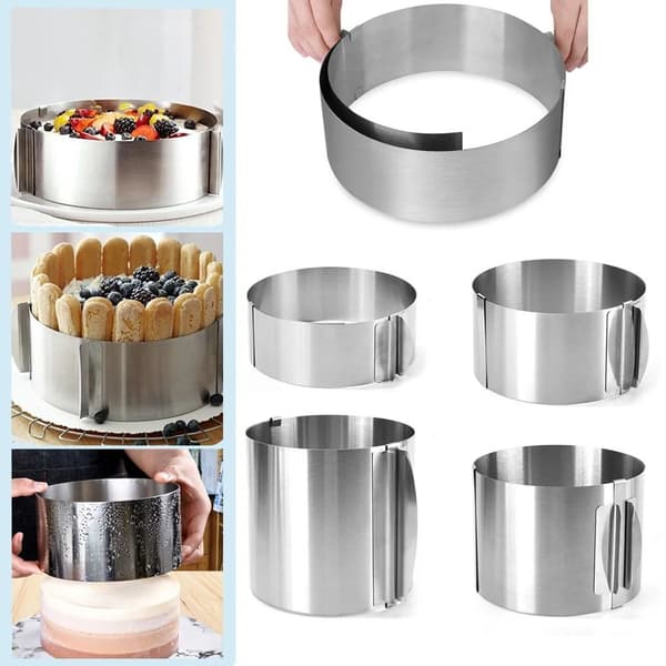 Teleskopisk Moussering Förhöjda Tårtringar 12CM 12cm